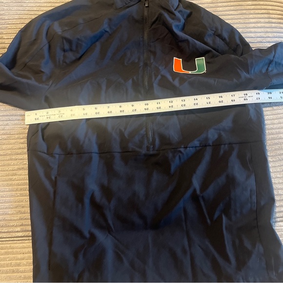 NCAA Adidas Miami Hurricanes Squad Windbreaker Adults Jacket Sweater Small S - Picture 6 of 12